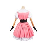OSHI NO KO Hoshino Rubii Pink Polka Dot Dress Suit Cosplay Costume Halloween Carnival Outfit