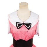 OSHI NO KO Hoshino Rubii Pink Polka Dot Dress Suit Cosplay Costume Halloween Carnival Outfit