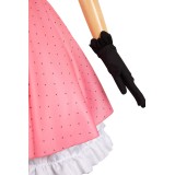 OSHI NO KO Hoshino Rubii Pink Polka Dot Dress Suit Cosplay Costume Halloween Carnival Outfit