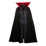 Oshi no Ko Hoshino Aquamarin Black Vampire Suit Suit Cosplay Costume Halloween Carnival Outfit