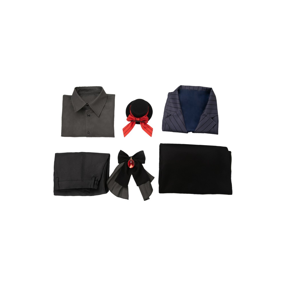 Oshi no Ko Hoshino Aquamarin Black Vampire Suit Suit Cosplay Costume Halloween Carnival Outfit