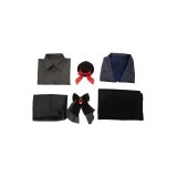 Oshi no Ko Hoshino Aquamarin Black Vampire Suit Suit Cosplay Costume Halloween Carnival Outfit