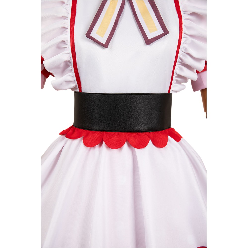 OSHI NO KO Arima Kana Robe Tablier à Pois Rouges Costume Cosplay Halloween Carnaval