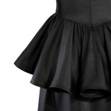 Oshi no Ko Akane Kurokawa Women Black Dress Cosplay Costume Halloween Carnival Outfit
