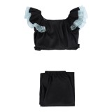 Oshi no Ko Akane Kurokawa Women Black Dress Cosplay Costume Halloween Carnival Outfit