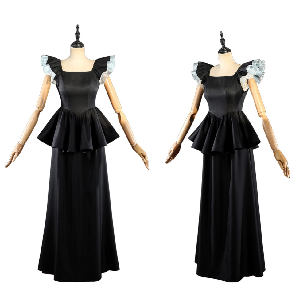 Oshi no Ko Akane Kurokawa Women Black Dress Cosplay Costume Halloween Carnival Outfit