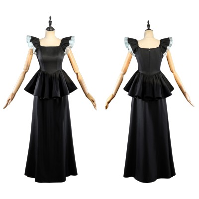 Oshi no Ko Akane Kurokawa Women Black Dress Cosplay Costume Halloween Carnival Outfit