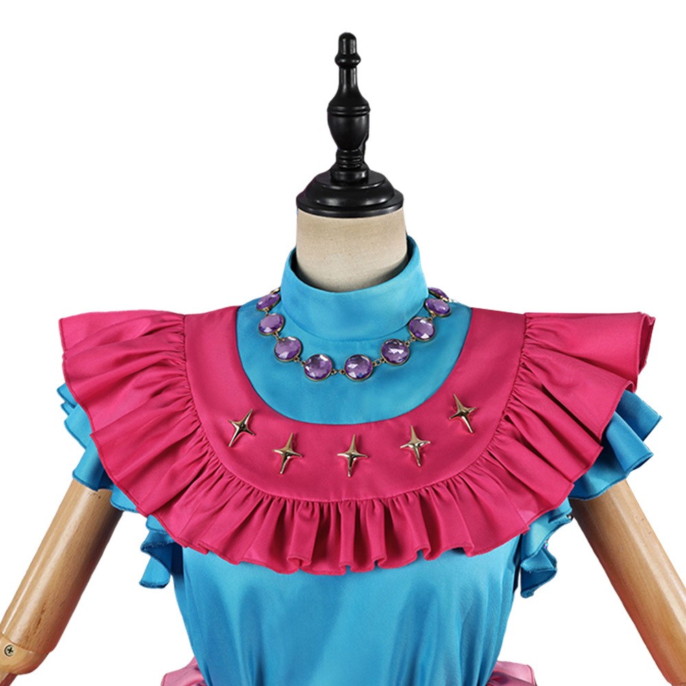 Oshi no Ko Ai Hoshino Women Pink Dress Cosplay Costume Halloween Carnival Outfit