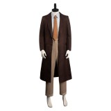 Oppenheimer Brown Suit Cosplay Costume Halloween Carnival Outfit