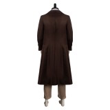 Oppenheimer Brown Suit Cosplay Costume Halloween Carnival Outfit