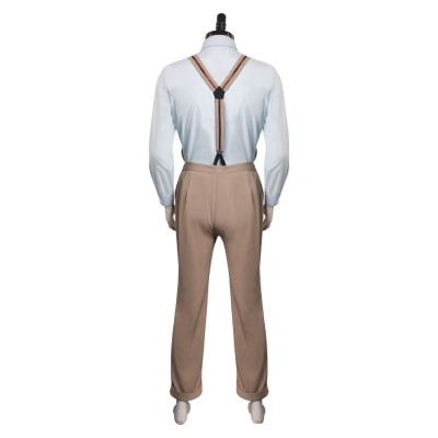 Oppenheimer Brown Suit Cosplay Costume Halloween Carnival Outfit