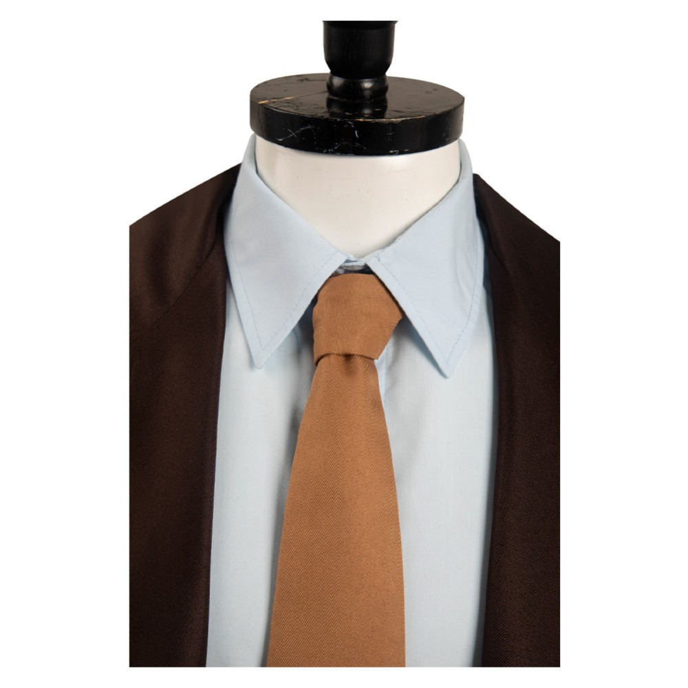 Oppenheimer Brown Suit Cosplay Costume Halloween Carnival Outfit