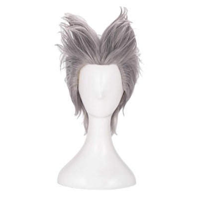 One Punch Man Garou Silver Wig Heat Resistant Synthetic Hair Party Accessories Cosplay Costume Halloween Carnival