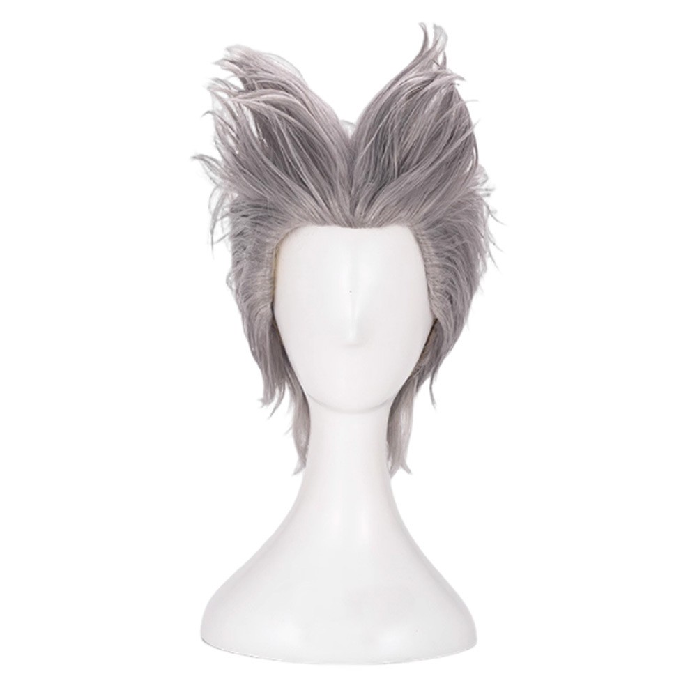 One Punch Man Garou Silver Wig Heat Resistant Synthetic Hair Party Accessories Cosplay Costume Halloween Carnival