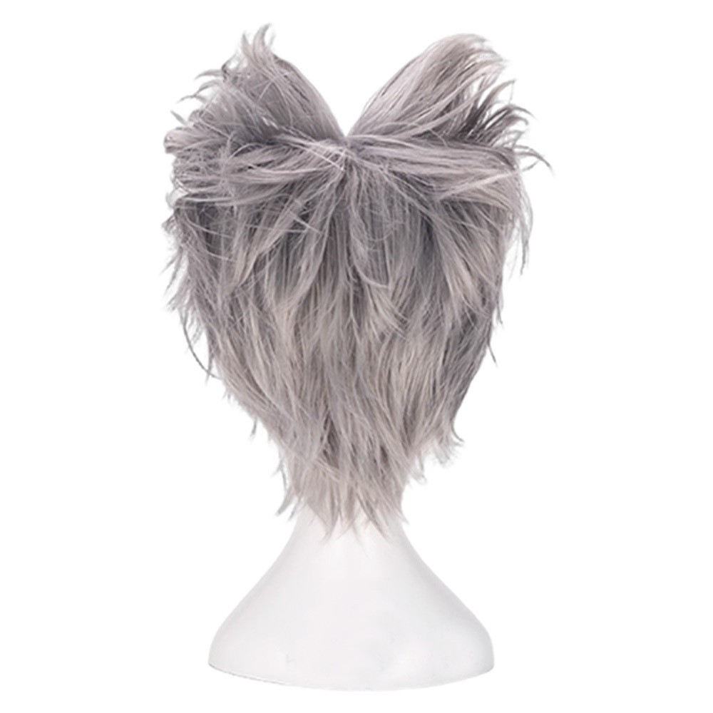 One Punch Man Garou Silver Wig Heat Resistant Synthetic Hair Party Accessories Cosplay Costume Halloween Carnival