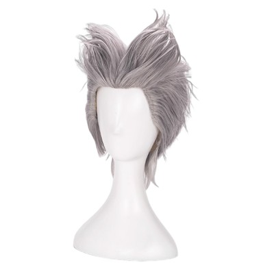One Punch Man Garou Silver Wig Heat Resistant Synthetic Hair Party Accessories Cosplay Costume Halloween Carnival