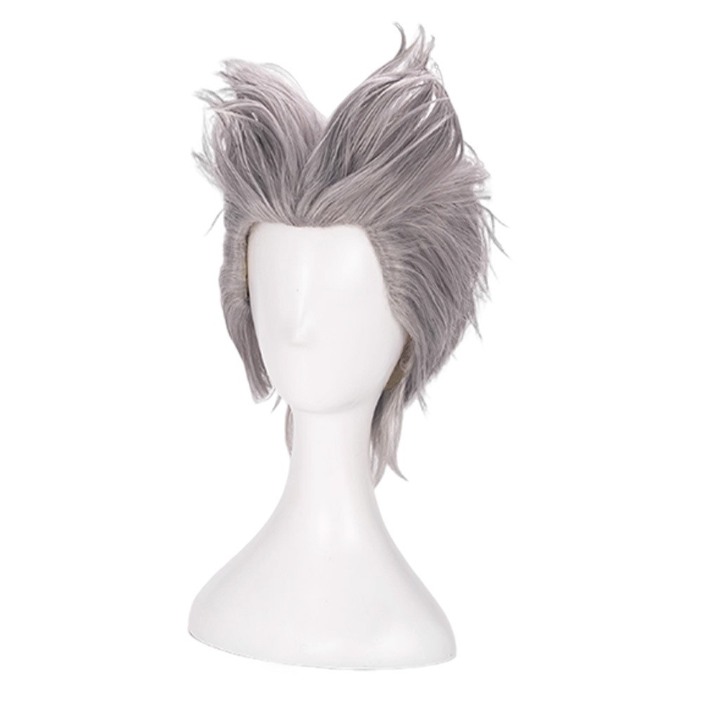 One Punch Man Garou Silver Wig Heat Resistant Synthetic Hair Party Accessories Cosplay Costume Halloween Carnival