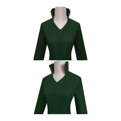 Robe verte de fête Fubuki pour femmes One Punch Man Costume de cosplay Tenue de carnaval d'Halloween