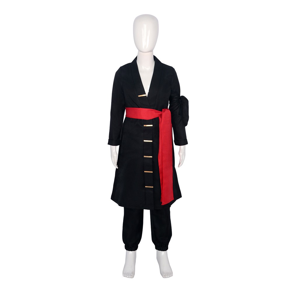 Wano Country Roronoa Zoro Kids Boys the Island of Ghosts Suit Cosplay Costume Halloween Carnival Outfit