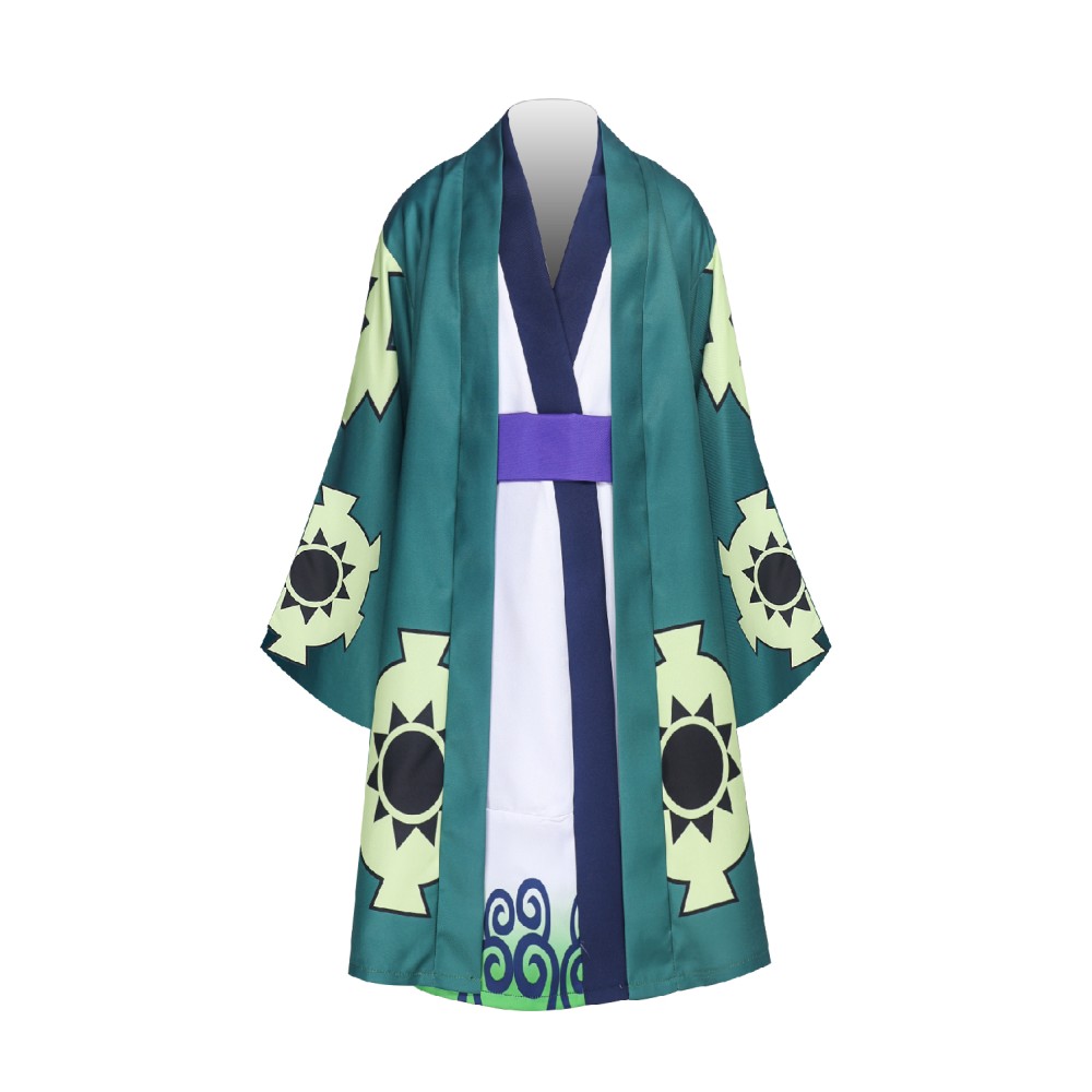 Costume de cosplay pour enfants garçons Roronoa Zoro du pays de Wano, tenue pour Halloween et carnaval