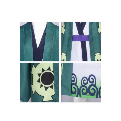 Costume de cosplay pour enfants garçons Roronoa Zoro du pays de Wano, tenue pour Halloween et carnaval