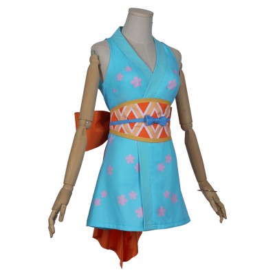 Robe jupe Nami Wanokuni du pays de Wano Ensemble de costume de cosplay Festival Noël Halloween Carnaval
