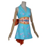 Robe jupe Nami Wanokuni du pays de Wano Ensemble de costume de cosplay Festival Noël Halloween Carnaval