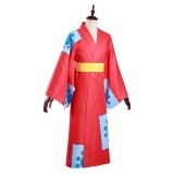Wano Country Monkey D. Luffy Kimono Suit Cosplay Costume Halloween Carnival Outfit