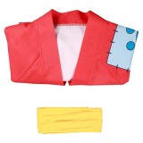 Wano Country Monkey D. Luffy Kimono Suit Cosplay Costume Halloween Carnival Outfit