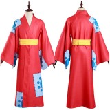 Wano Country Monkey D. Luffy Kimono Suit Cosplay Costume Halloween Carnival Outfit