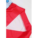 Wano Country Arc Monkey D. Luffy Kids Children Kimono Suit Cosplay Costume Halloween Carnival Outfit