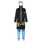 Trafalgar D. Water Law Kids Children Black Suit Cosplay Costume Halloween Carnival Outfit