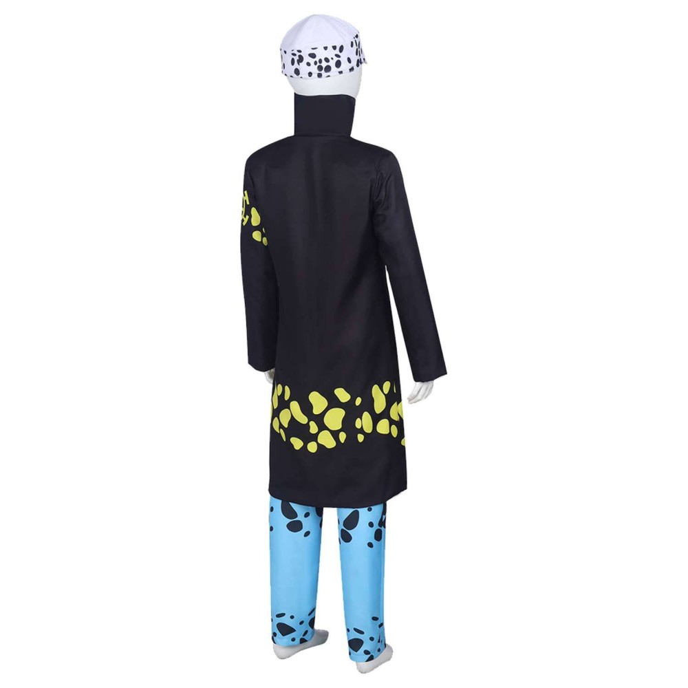 Trafalgar D. Water Law Kids Children Black Suit Cosplay Costume Halloween Carnival Outfit