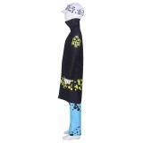 Trafalgar D. Water Law Kids Children Black Suit Cosplay Costume Halloween Carnival Outfit