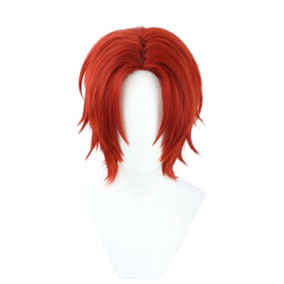 Shanks Red Wig Heat Resistant Synthetic Hair Accessories Cosplay Costume Halloween Carnival