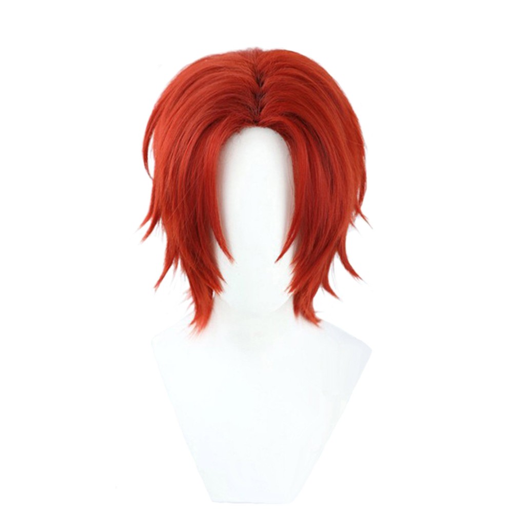 Shanks Red Wig Heat Resistant Synthetic Hair Accessories Cosplay Costume Halloween Carnival