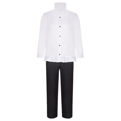 Sanji Whole Cake Island Arc Top Pants With Cloak Set Suit Cosplay Costume Halloween Carnival Outfit
