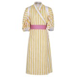 Sanji Striped Kimono Suit Cosplay Costume Halloween Carnival Outfit