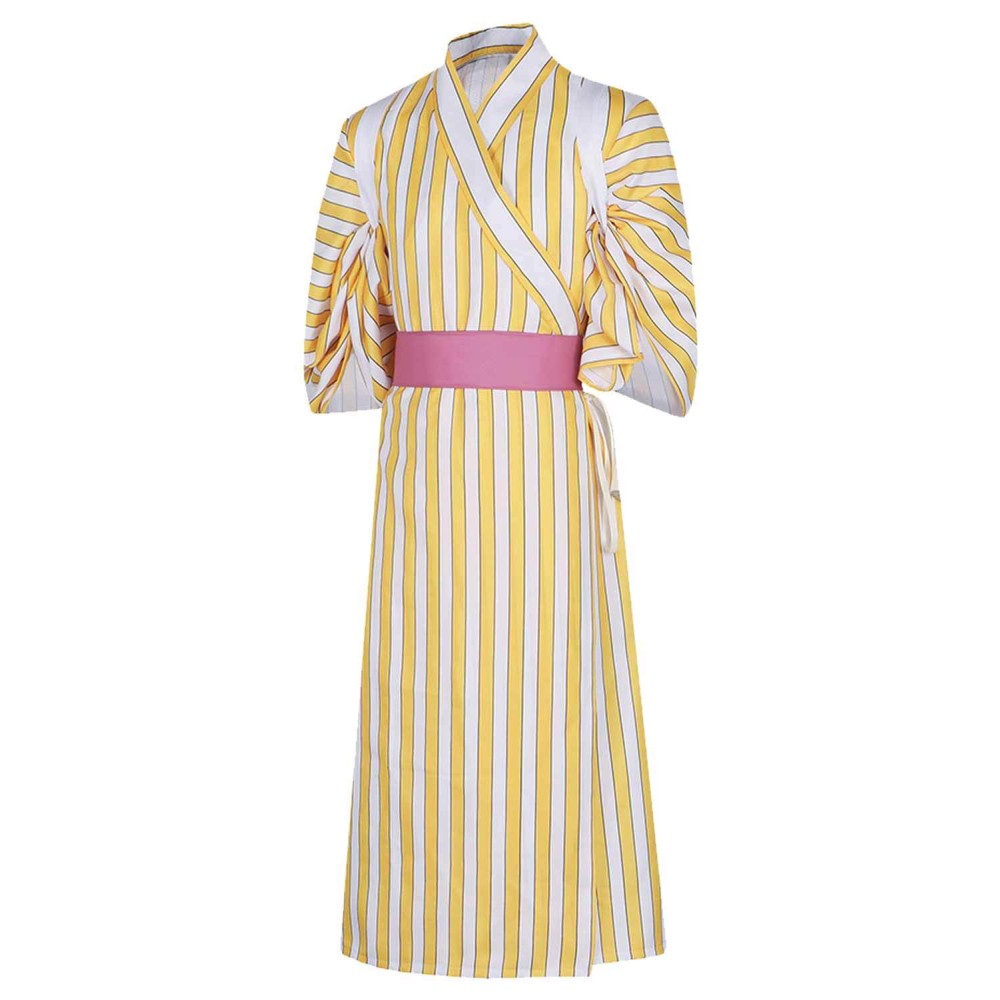 Sanji Striped Kimono Suit Cosplay Costume Halloween Carnival Outfit
