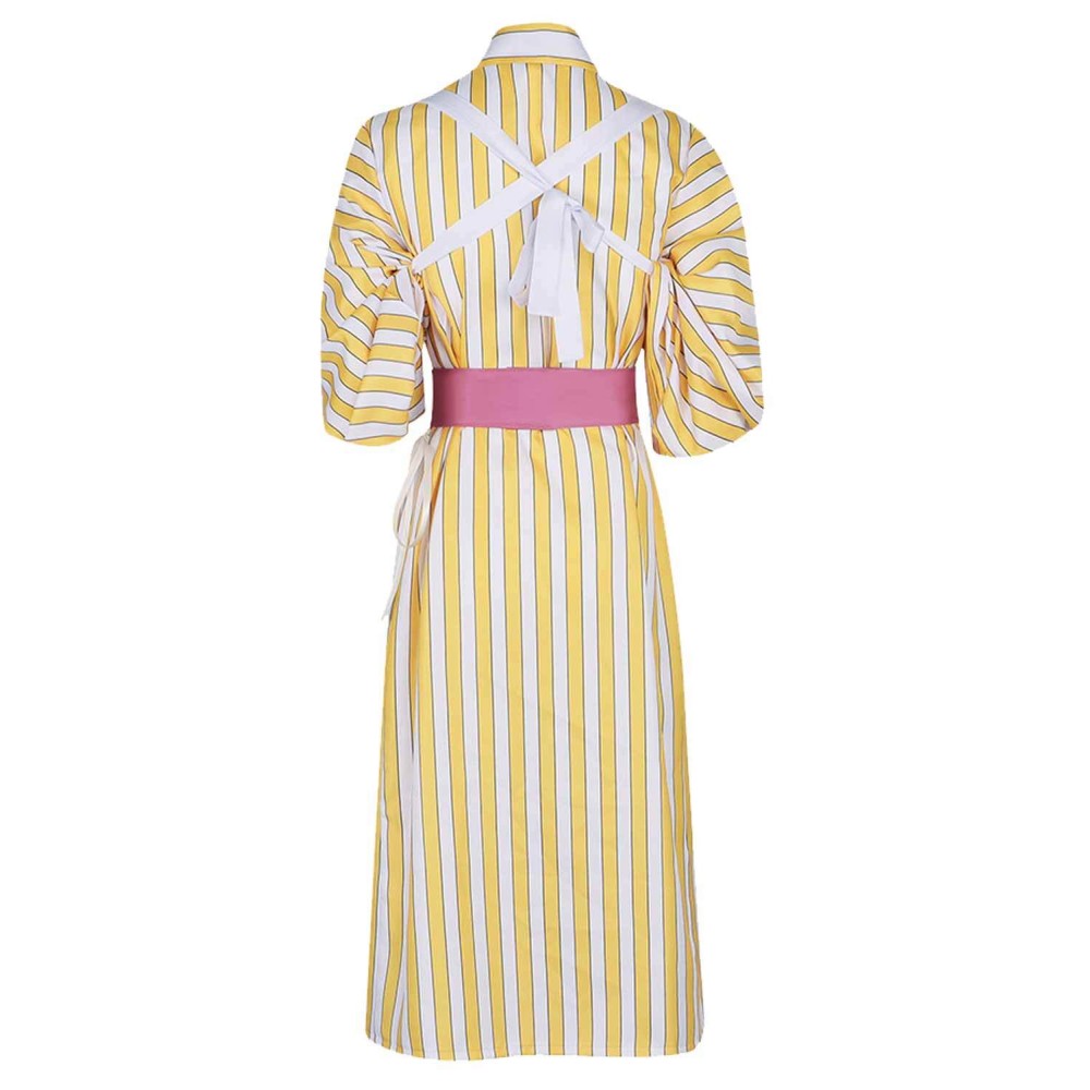 Sanji Striped Kimono Suit Cosplay Costume Halloween Carnival Outfit