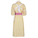 Sanji Striped Kimono Suit Cosplay Costume Halloween Carnival Outfit