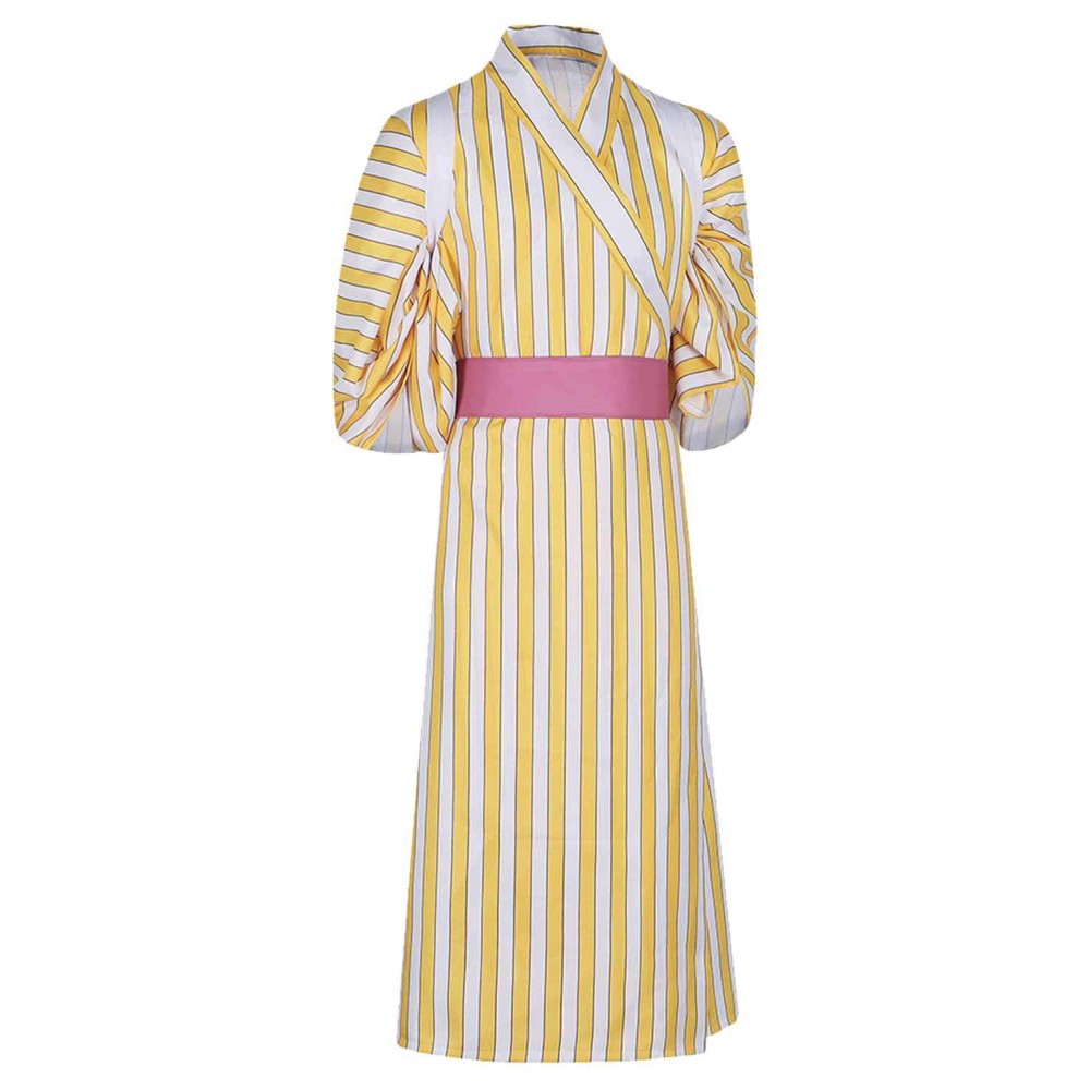 Sanji Striped Kimono Suit Cosplay Costume Halloween Carnival Outfit