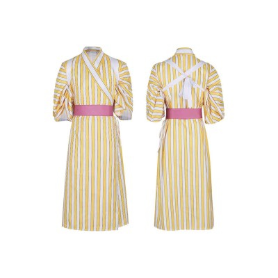 Sanji Striped Kimono Suit Cosplay Costume Halloween Carnival Outfit