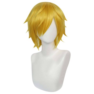 Sanji Wig Heat Resistant Synthetic Hair Accessories Cosplay Costume Halloween Carnival