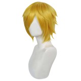 Sanji Wig Heat Resistant Synthetic Hair Accessories Cosplay Costume Halloween Carnival