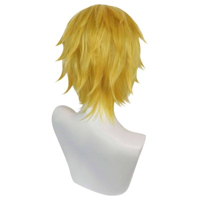 Sanji Wig Heat Resistant Synthetic Hair Accessories Cosplay Costume Halloween Carnival