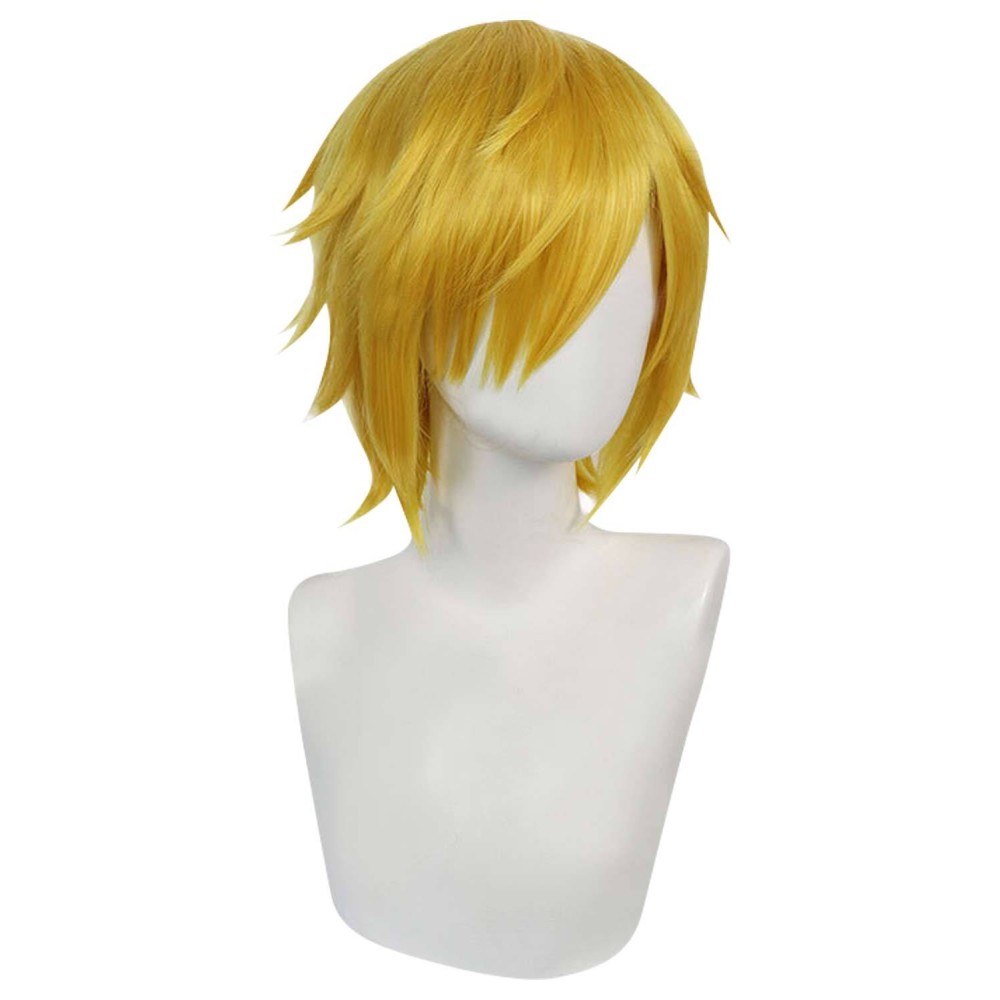 Sanji Wig Heat Resistant Synthetic Hair Accessories Cosplay Costume Halloween Carnival