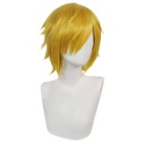 Sanji Wig Heat Resistant Synthetic Hair Accessories Cosplay Costume Halloween Carnival