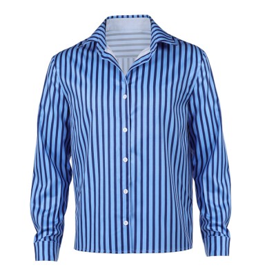 Costume de cosplay de chemise bleue Sanji pour Halloween et carnaval