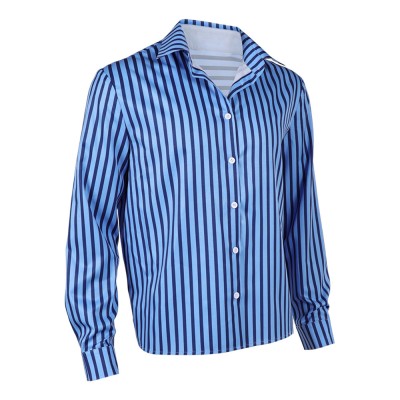 Costume de cosplay de chemise bleue Sanji pour Halloween et carnaval